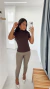 Blusa Isadora Marrom
