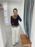 Blusa Cinta Aline Preta - loja online