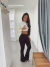 Calça Flare Samira Marrom