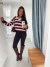 Blusa Tricot Sandra Marrom/Rosa - Seja Fancy | Moda Feminina