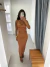 Vestido Caterine Marrom na internet