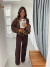 Calça Pantalona Gilda Marrom - comprar online