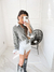 Camisa Listrada Eliana Cinza