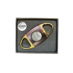 CORTACIGARROS FARO DORADO Y BORDO METAL en internet