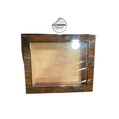 HUMIDOR DE MADERA WALNUT C/VIDRIO PARA 20 CIGARROS en internet
