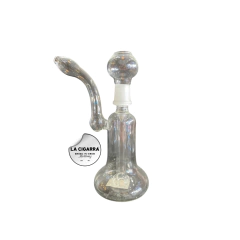 BONG DE VIDRIO TRANSPARENTE PARA ACEITES 17,5 CM - comprar online