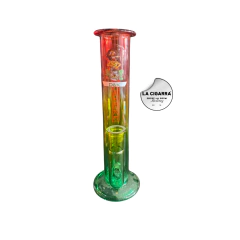 BONG DK PYREX RECTO MEDIANO COLORES RASTA en internet