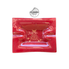 CENICERO VIDRIO MARCAS CUBANAS RECTANGULAR 15 x 9 CM - LA CIGARRA