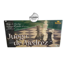 AJEDREZ BISONTE PIEZAS PLASTICAS 97MM TABLERO 49 x 49