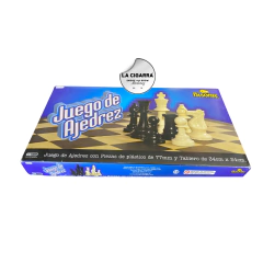 AJEDREZ BISONTE AZUL PIEZAS PLASTICO 77MM TABLERO 34X34 - comprar online