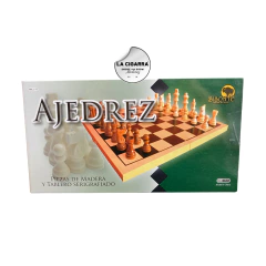 AJEDREZ BISONTE CAJA MADERA SERIGRAFIADA 743