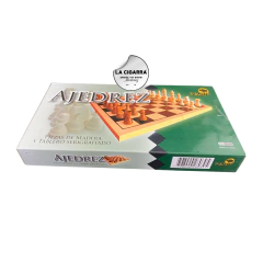 AJEDREZ BISONTE CAJA MADERA SERIGRAFIADA 743 - comprar online