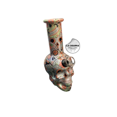 BONG VIDRIO CALAVERA DISEÑOS 15 CM en internet