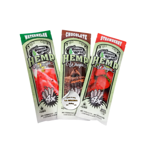 BLUNT WRAP HEMP x 4 VARIOS SABORES