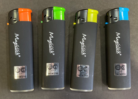 ENCENDEDOR MAGICLICK POP GOMA BLACK