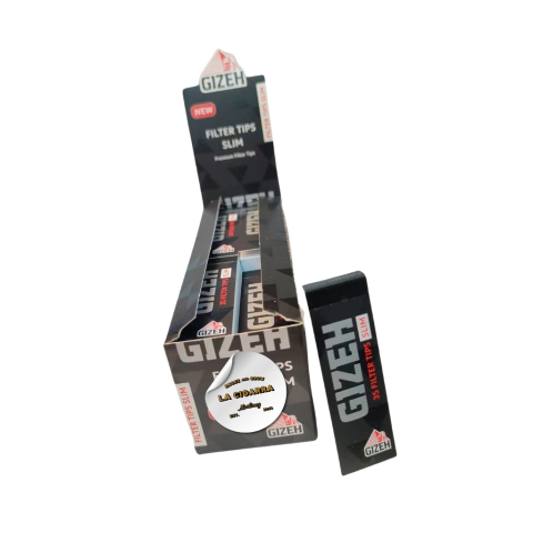 TIPS "GIZEH" BLACK SLIM x 35
