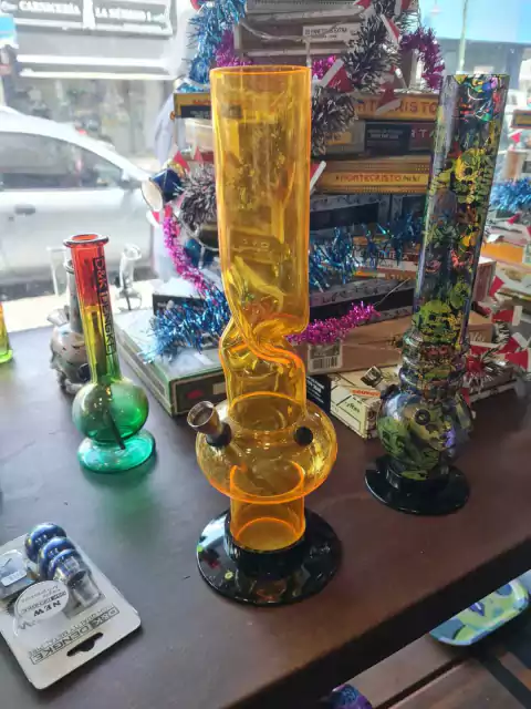 BONG ACRILICO ZEUS GRANDE CON ATRAPA HIELO