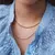 Colar Malha Fina Folheado Dourado na internet