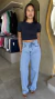 Calça Jeans Wide Leg na internet