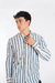 Camisa lino [Mallorca] Azul y blanco en internet
