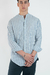 Camisa lino [Mallorca] Verde c/azul - Ferkley