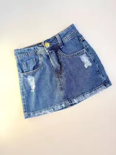 Saia Jeans Infantil Juvenil 37 - comprar online