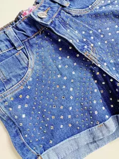 Short Jeans Infantil Juvenil Brilho 15 - loja online