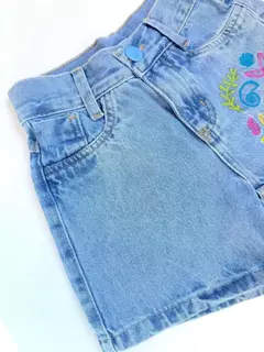 Short Jeans Infantil Juvenil Fundo do Mar 23
