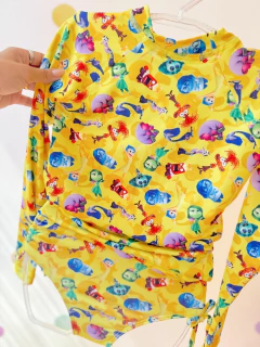 Biquíni Blusa UV Mari 132 Divertidamente Yellow - Mini Flor Store Ltda