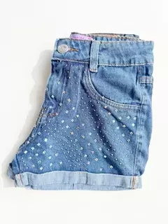 Imagem do Short Jeans Infantil Juvenil Brilho 15