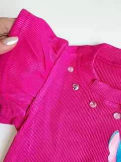 Blusa Infantil Juvenil Canelada Stitch Pink 208 - loja online