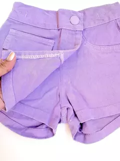 Short Saia Jeans Infantil Juvenil Lilás 14 na internet