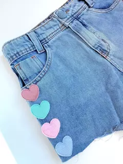 Short Jeans Infantil Juvenil Love 10 na internet