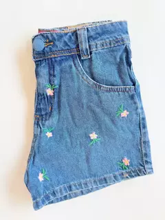 Short Jeans Infantil Juvenil Florzinhas 20 na internet