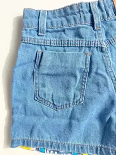 Short Jeans Infantil Juvenil Quadrinhos 16