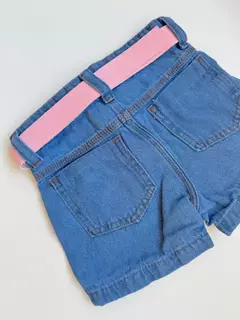 Short Jeans Infantil Juvenil Stitch com Cinto 24 - loja online