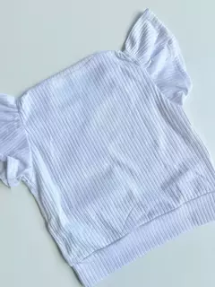 Blusa Infantil Juvenil Canelada Stitch Branca 208