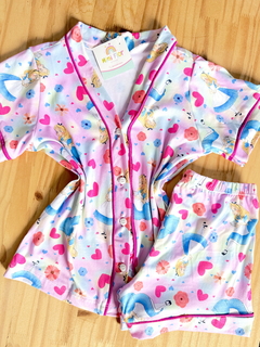 PIJAMA AMERICANO INFANTIL JUVENIL 134 PRINCESA ALICE ROSA - comprar online