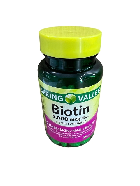Biotina 5000 Mcg Spring Valley - 120 Softgel