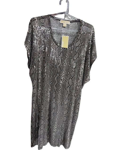 Vestido estilo camisetão / paetê- Michael Kors -Tam P