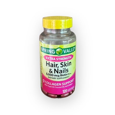 Hair Skin Nails 5.000mcg - Spring Valley