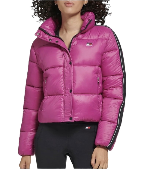 Jaqueta Puffer Cropped Tommy Hilfiger- tam G