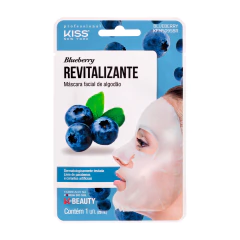 Máscara Facial de Algodão Blueberry - Kiss New York