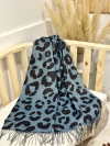 Bufandones print brillos azul
