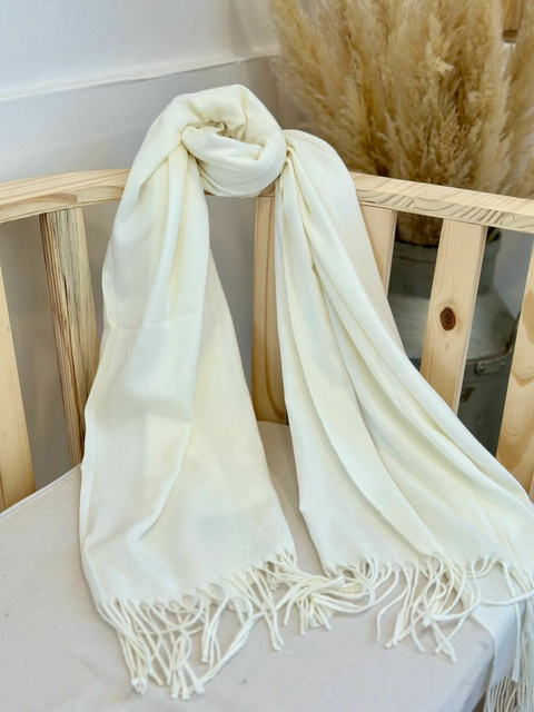 Pashmina blanco/natural
