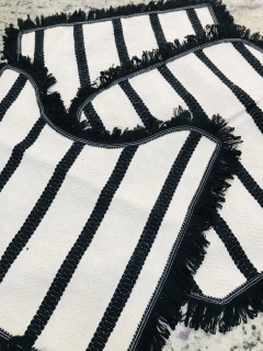 Jogo de Banheiro Bessa 3 Peças Preto