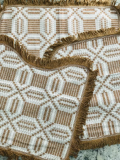 Jogo de Banheiro Relevo 3 Peças Caramelo