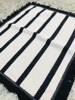 Jogo de Banheiro Bessa 3 Peças Preto - Irmãs Têxtil