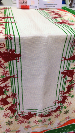 Caminho de Mesa Natal 0.40X1.40 - Irmãs Têxtil