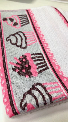 Imagem do Kit Pano de Prato / Copa Genova Atoalhado c/ 3 unidades